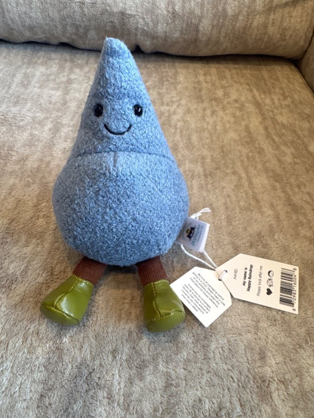 Jellycat Happy Raindrop NWT Gift